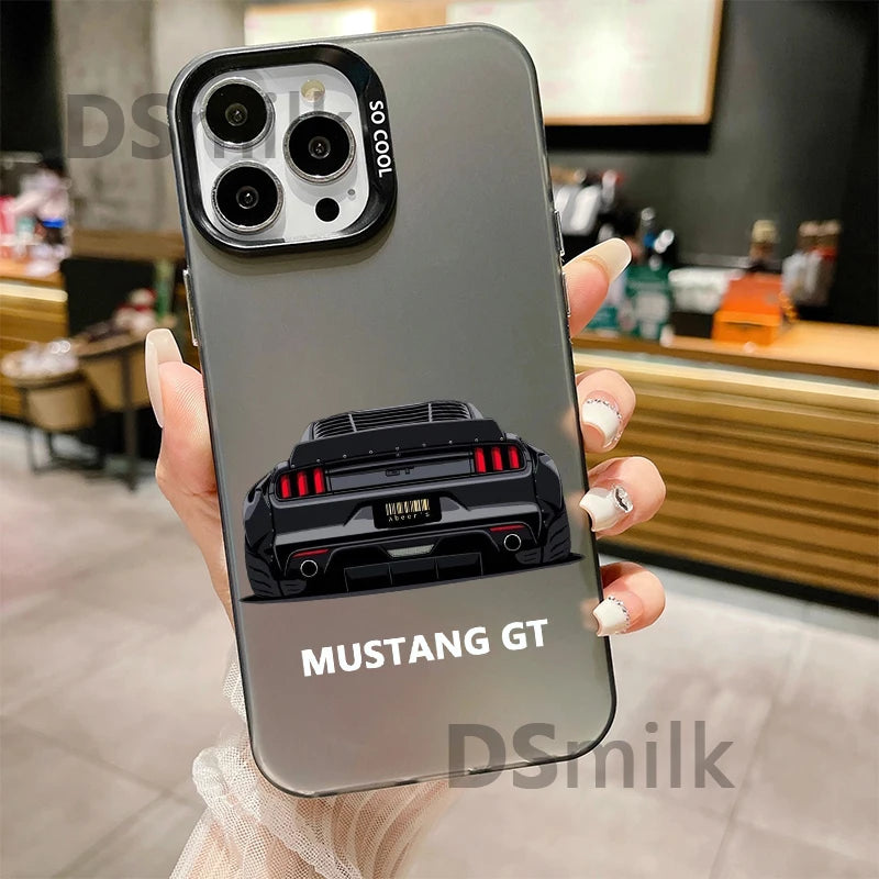 JDM Car iPhone Case - Laser Etched Hard PC + TPU Shockproof Back Cover for iPhone 7 - 16 Pro Max