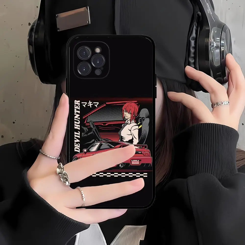 Japan JDM Sports Car iPhone Case - Sleek Shockproof Cover for iPhone 6 - 15 Pro Max