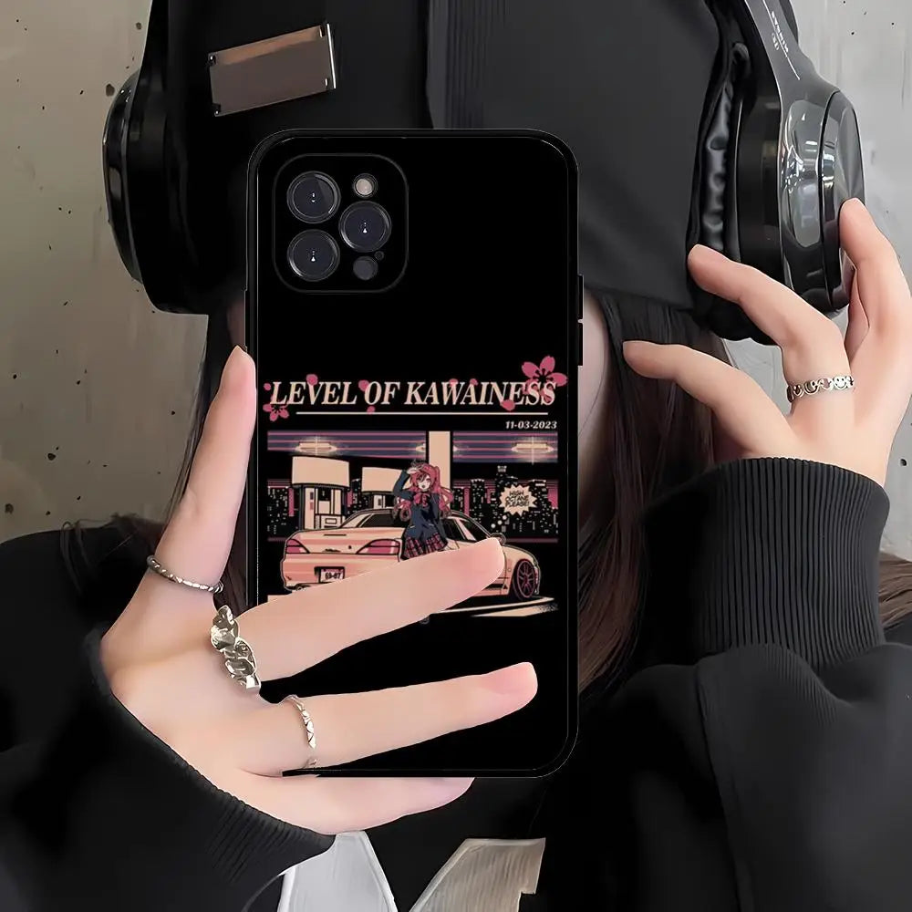 Japan JDM Sports Car iPhone Case - Sleek Shockproof Cover for iPhone 6 - 15 Pro Max